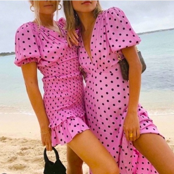 Faithfull the Brand Dresses & Skirts - Faithful The Brand Vittoria Polka Dot Midi Dress
